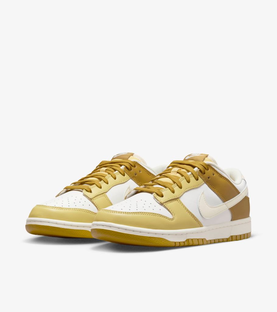 Nike Dunk Low Retro "Bronzine", Gelbgold, Größe: 47,5