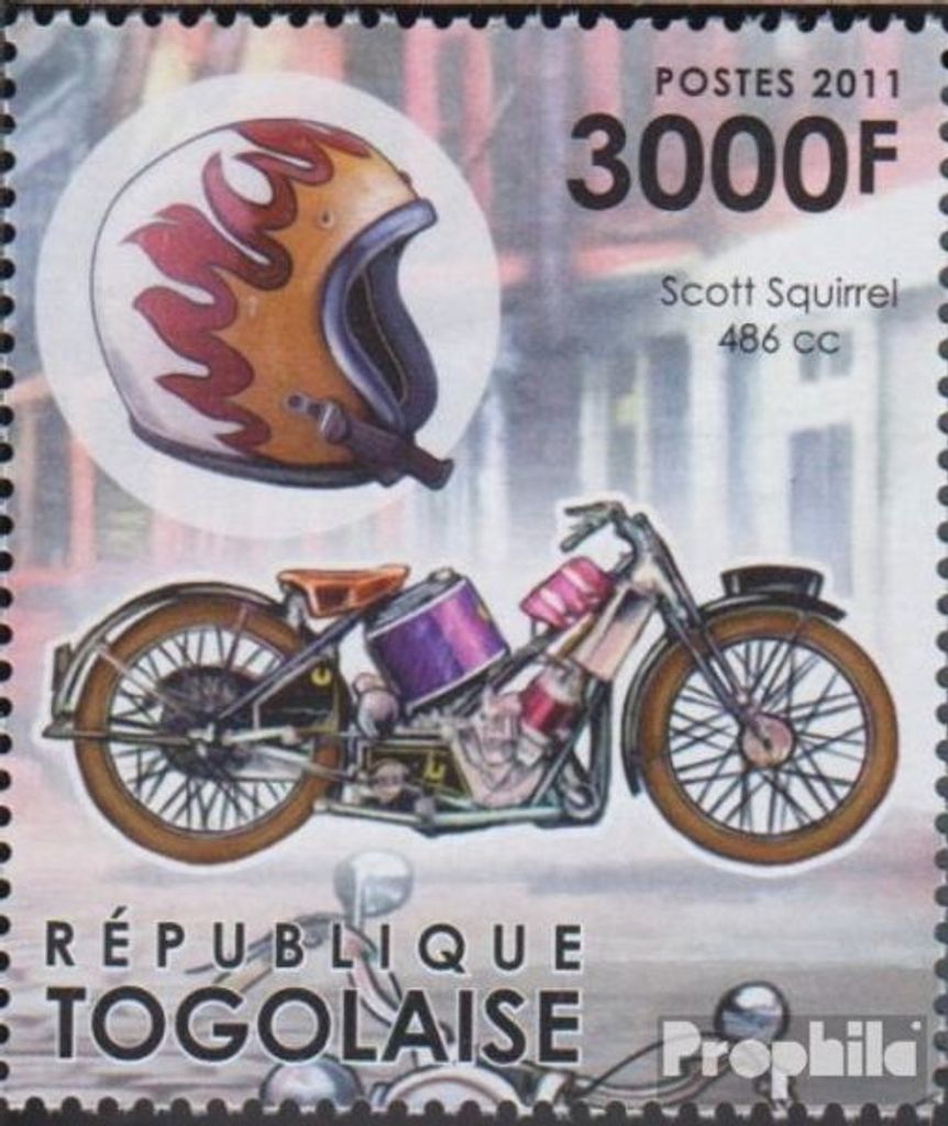 Briefmarken Togo 2012 Mi 4384 (kompl.Ausg.) postfrisch Motorräder