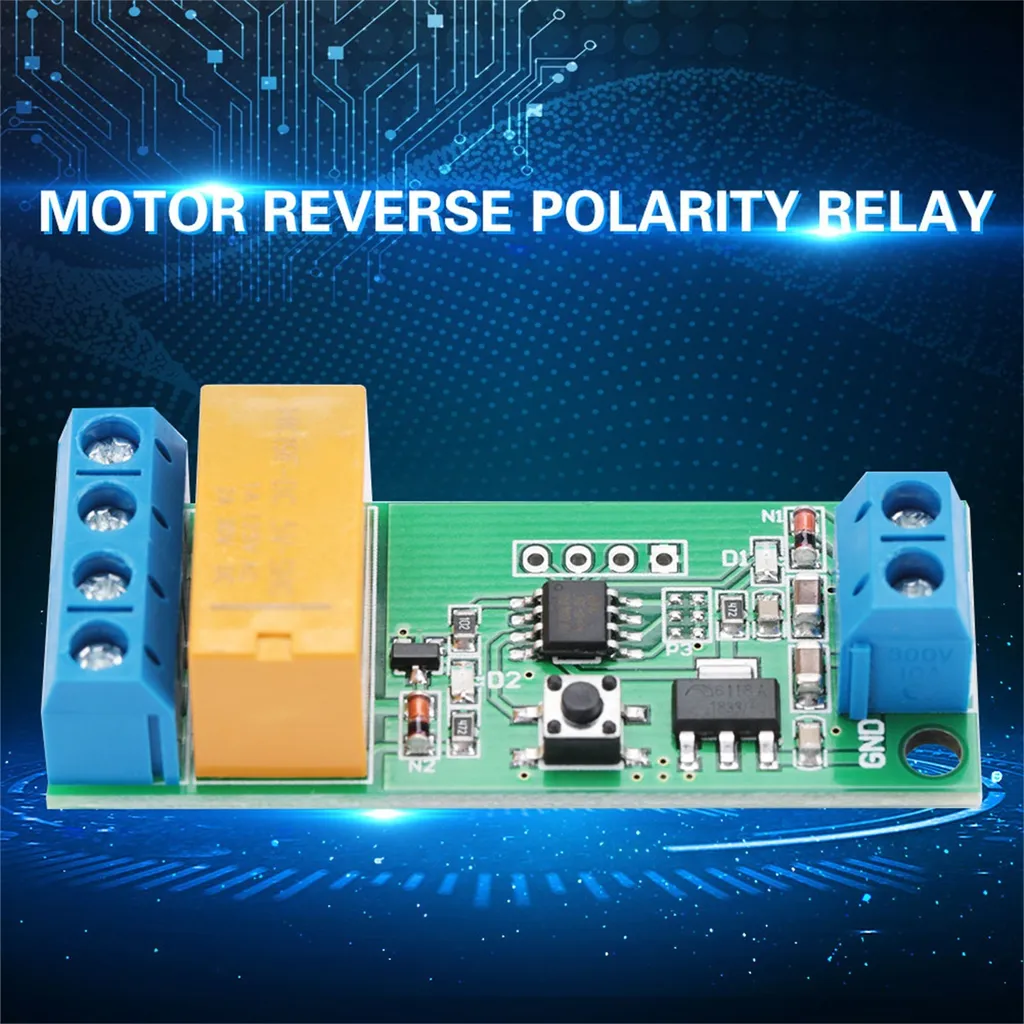 Relè Inversione Polarità Motore DC 12V 24V - Modulo Professionale