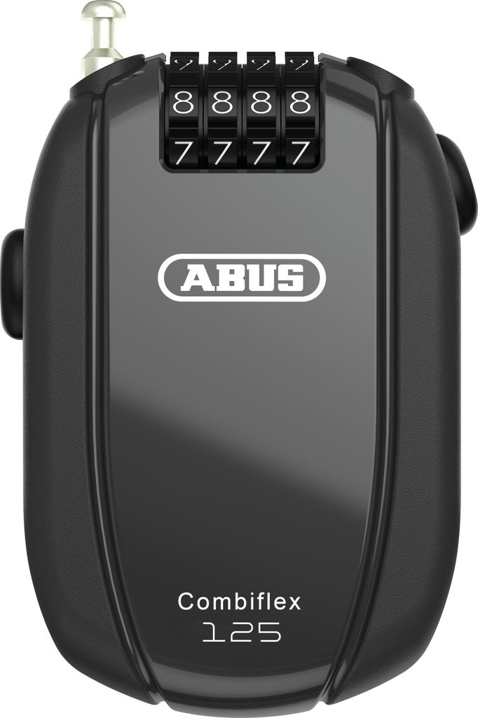 ABUS Kabelschloss Combiflex – Schloss zur Sicherung von Skiern, Helm, Kinderwagen und Gepäck – Trip 125 – 125 cm lang – 3 mm stark – mit...