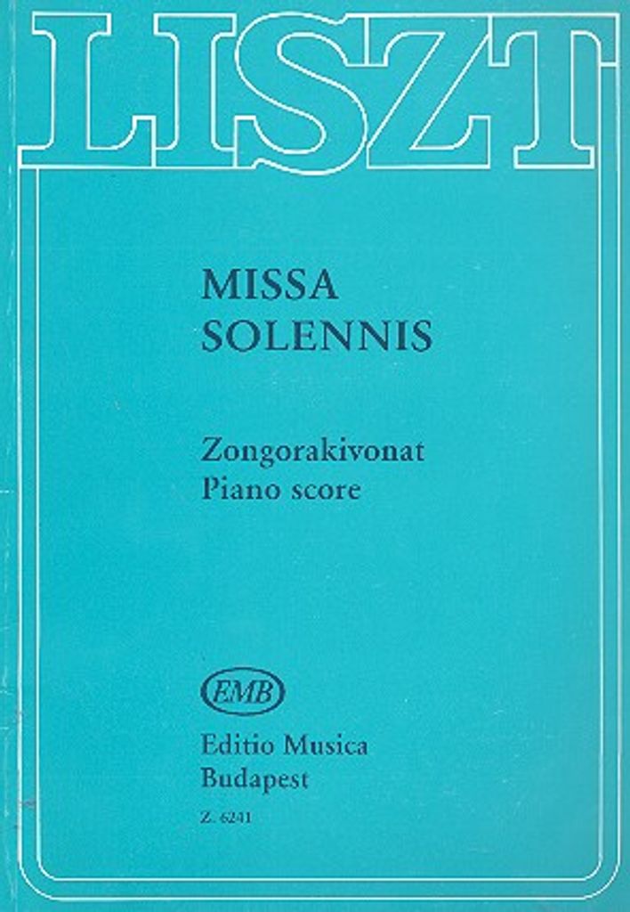 Missa Solemnis für Soli (SATB), Chor und Orchester Klavierauszug