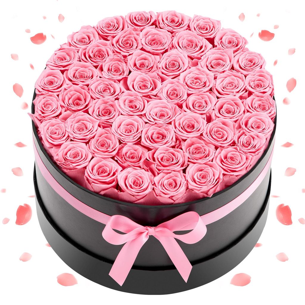VEVOR, 50 rose "eterna" in confezione circolare, Immagine del prodotto 