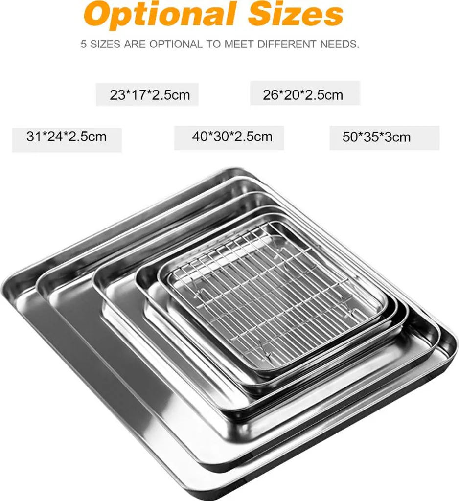 Analisi Teglia Inox 40x30x2.5 con Griglia: Standard Professionale