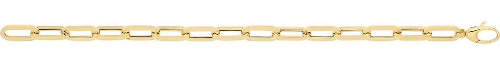Modisches 9 Karat (375) Gold Damen - Link Armband - 9 Gramm; TRS37427