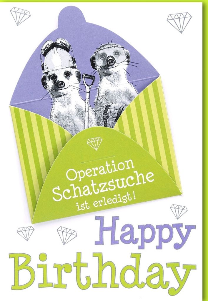 A - Geburtstag – Geldkarte - Glückwunschkarte im Format Produktbild 