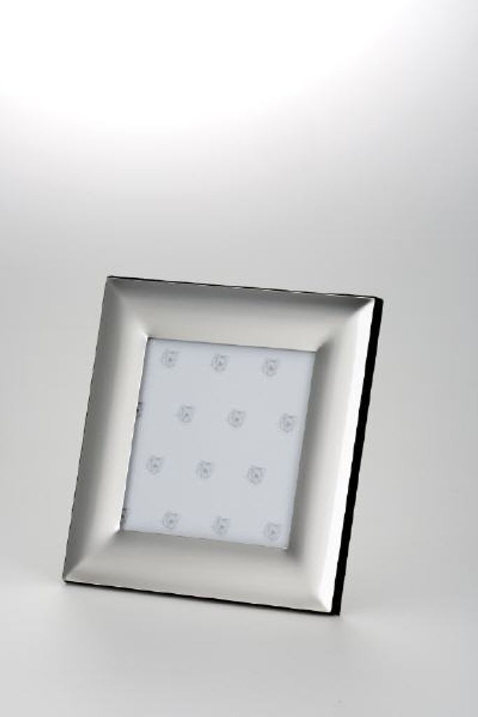 Fotorahmen breit glatt poliert 10,0 x 10,0 cm versilbert Anlaufgeschützt