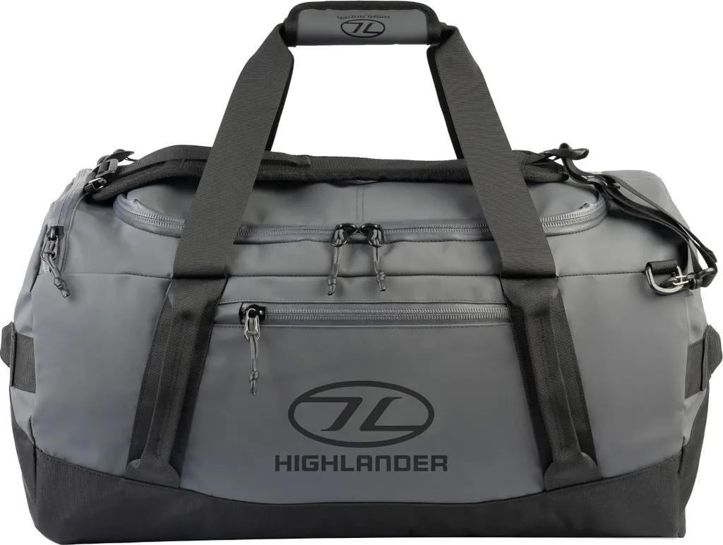 Highlander Hauler Duffel borsa weekend - 65 litri - grigio scuro