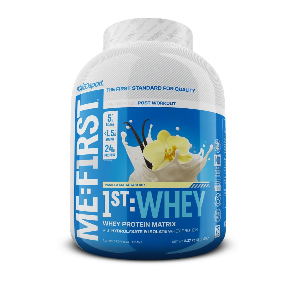 Protéine Whey Isolate et Concentrée Vanille Madagascar Polleo 2270 g