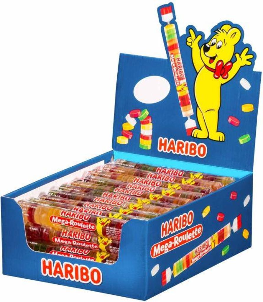 HARIBO 10054375 HARIBO Mega-Roulette Fruchtgummi 40 St. Productafbeelding 