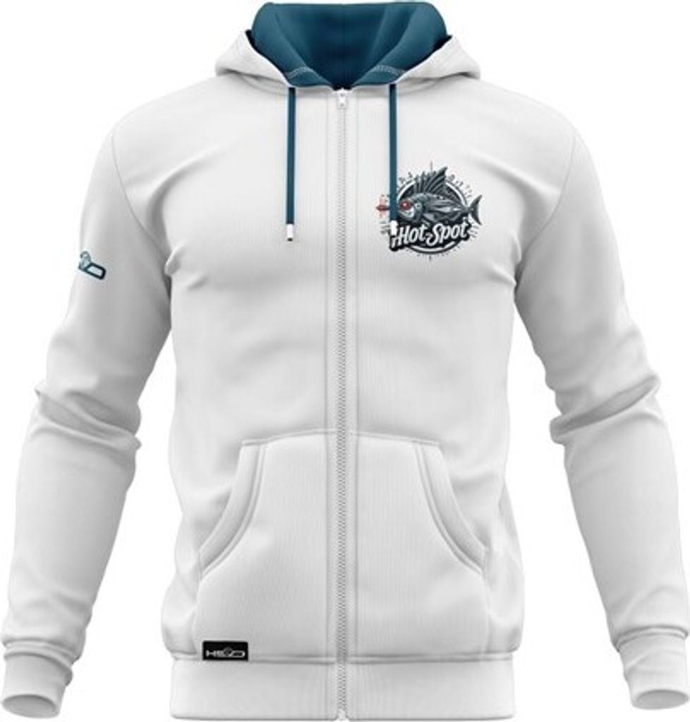 HOTSPOT DESIGN Future Marlin, XXL, weiß-blau, Hoodie, 10301905