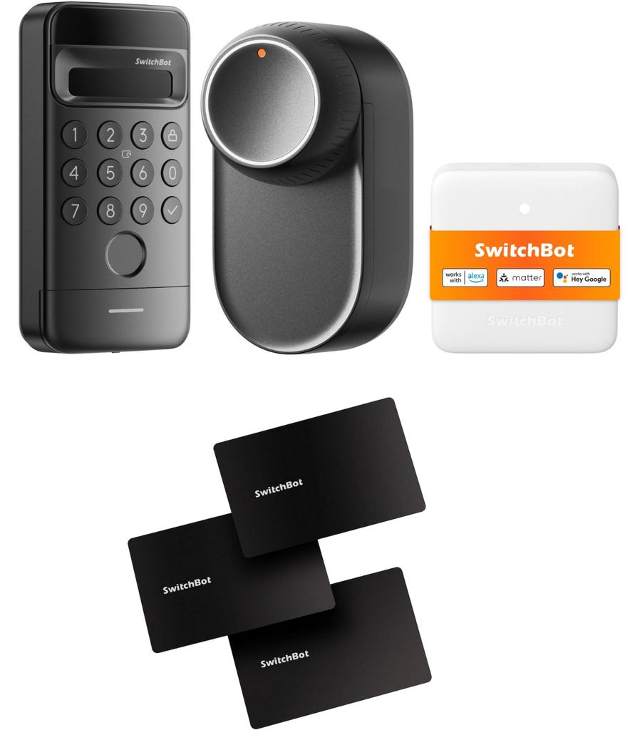 Serrure connectée Lock Ultra Vision Combo, noire, incluant Image du produit 