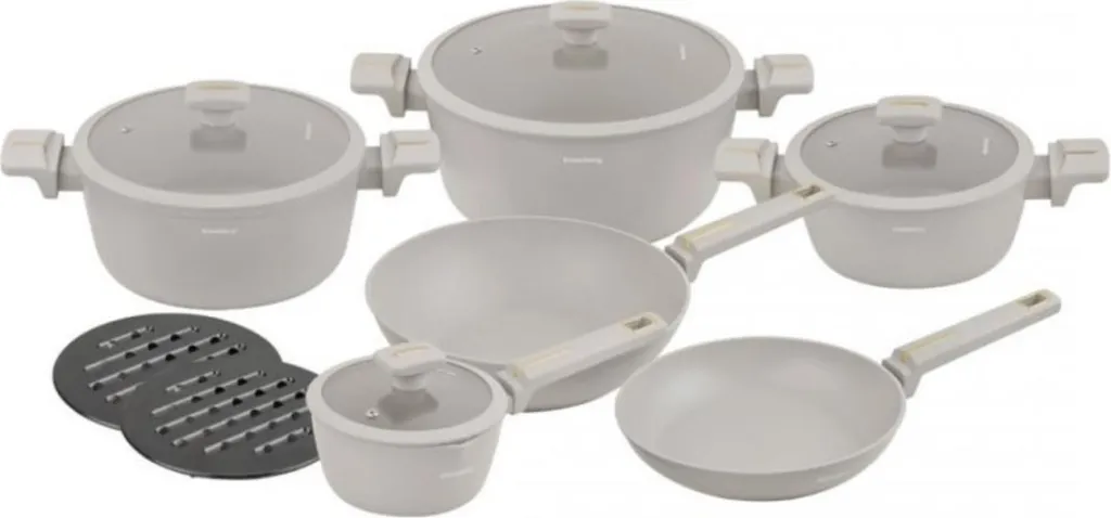Batteria Pentole Klausberg 12 Pezzi Acciaio Induzione Professionale