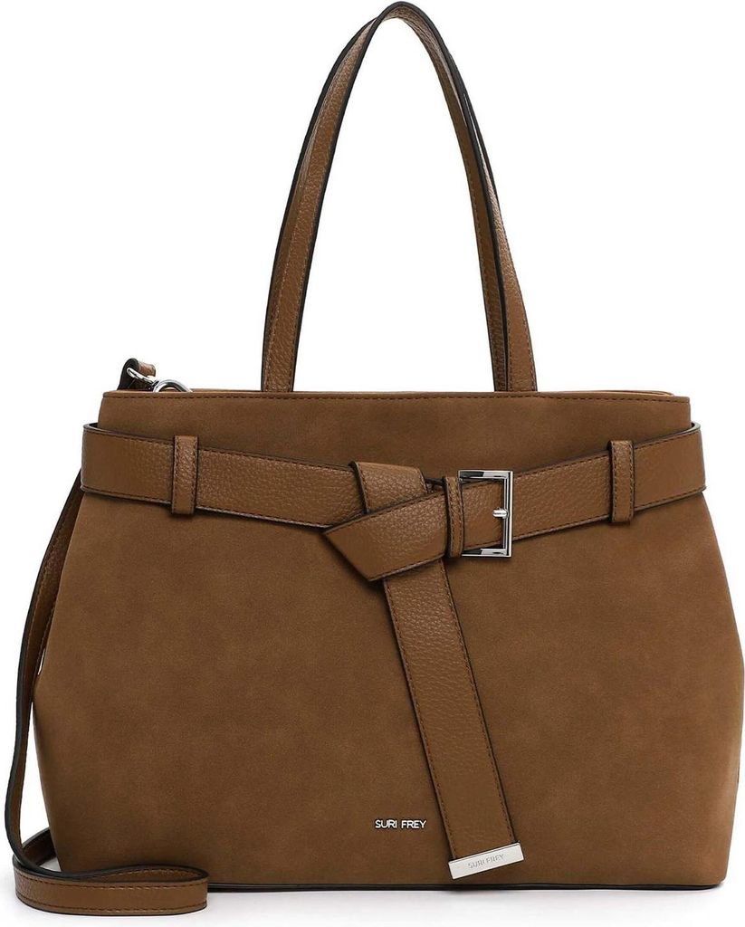 SURI FREY Shopper Schultertasche SFY Libby Cityshopper Cognac braun