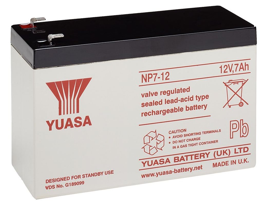 Batteria al piombo Yuasa 12 V, 7,0 Ah (7-12) Batteria al Immagine del prodotto 