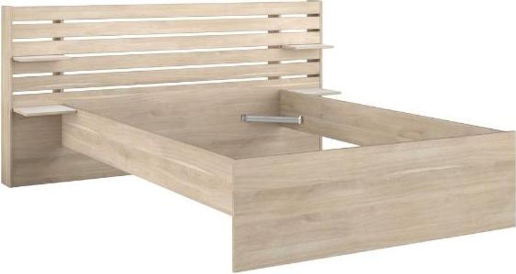 Doppelbett Tokio 140x200cm-Eiche Nachbildung/Weiß