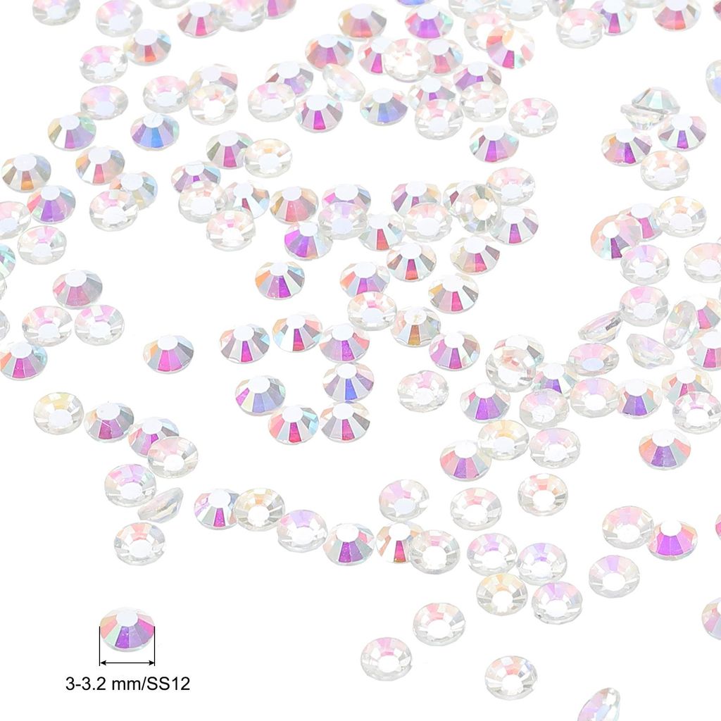 SS12 1440 Stš¹ck Strasssteine, Glitzersteine zum Basteln und Rhinestones, fš¹r Basteln, Kostš¹me, Make-Up£šAB Klar£