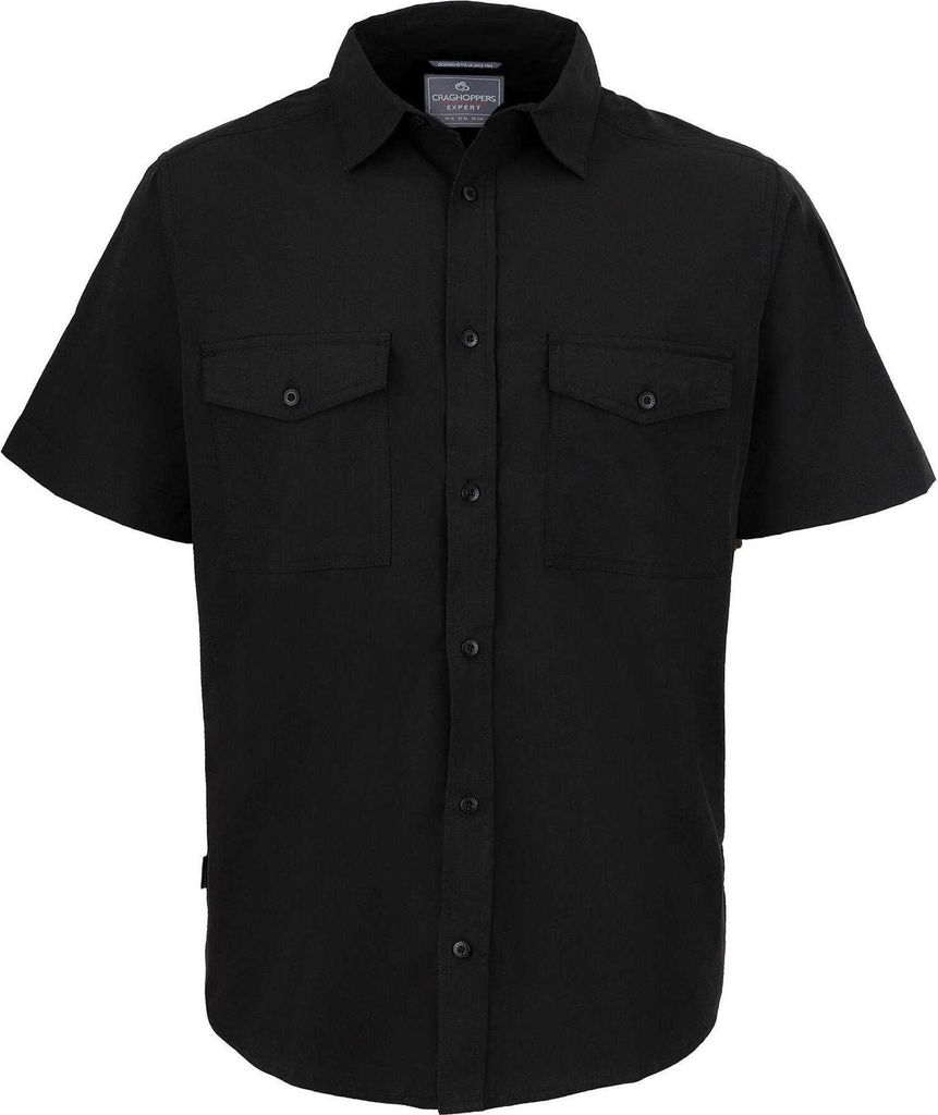 Craghoppers Expert - "Kiwi" Hemd für Herren, kurzärmlig BC7159 (3XL) (Schwarz)