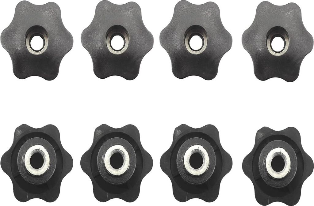 8 Stück M8 Sterngriffmuttern, Sterngriffmuttern Innengewinde verzinktes Eisen geeignet für mechanische Geräte, Möbel, Werkzeugmaschinen, Fitnes...