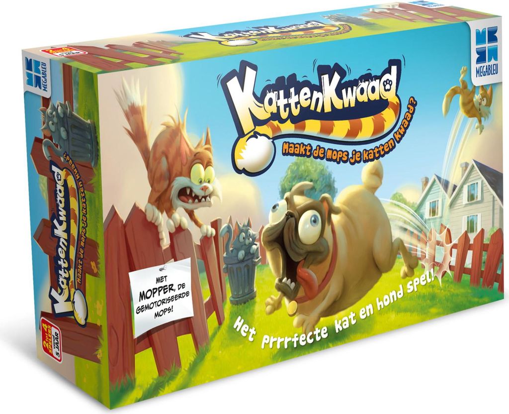 Katzenjammer Brettspiel für Kinder - Katzen und Hunde Spiel ab 5 Jahren