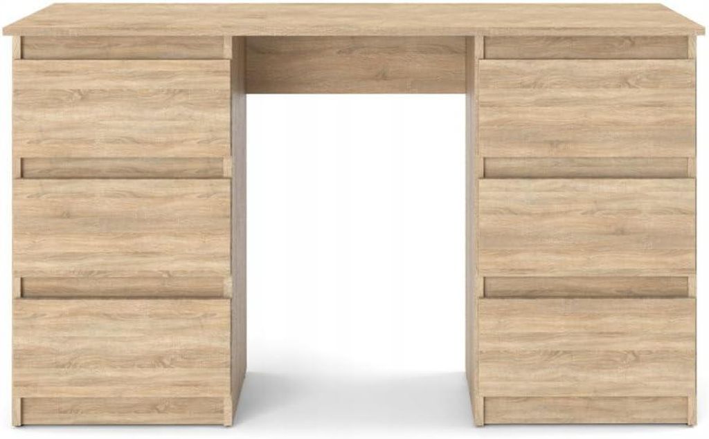 Stôl VBChome, 120x50x75 cm, buk Sonoma, kancelársky stôl s Obrázok produktu 