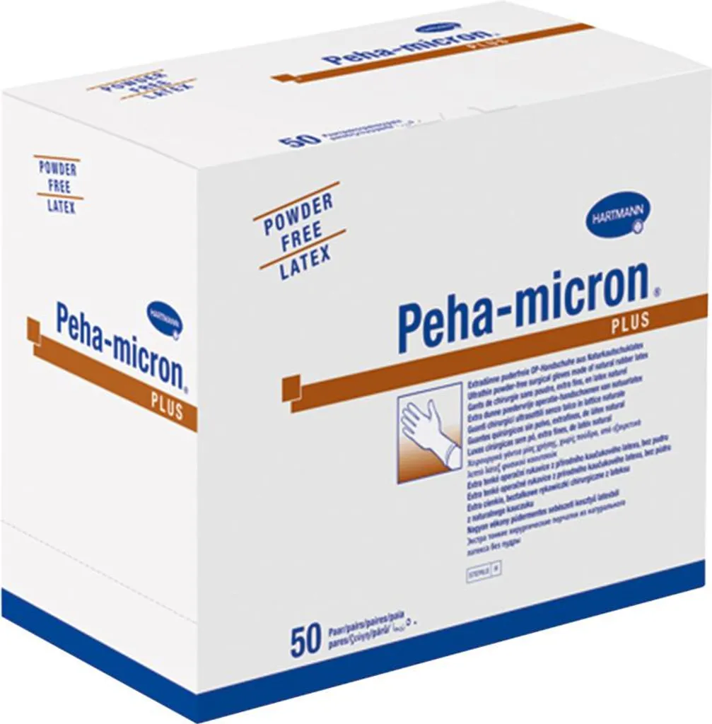 Gants pour microchirurgie Peha-micron latex pf taille 7,5 stérile x50