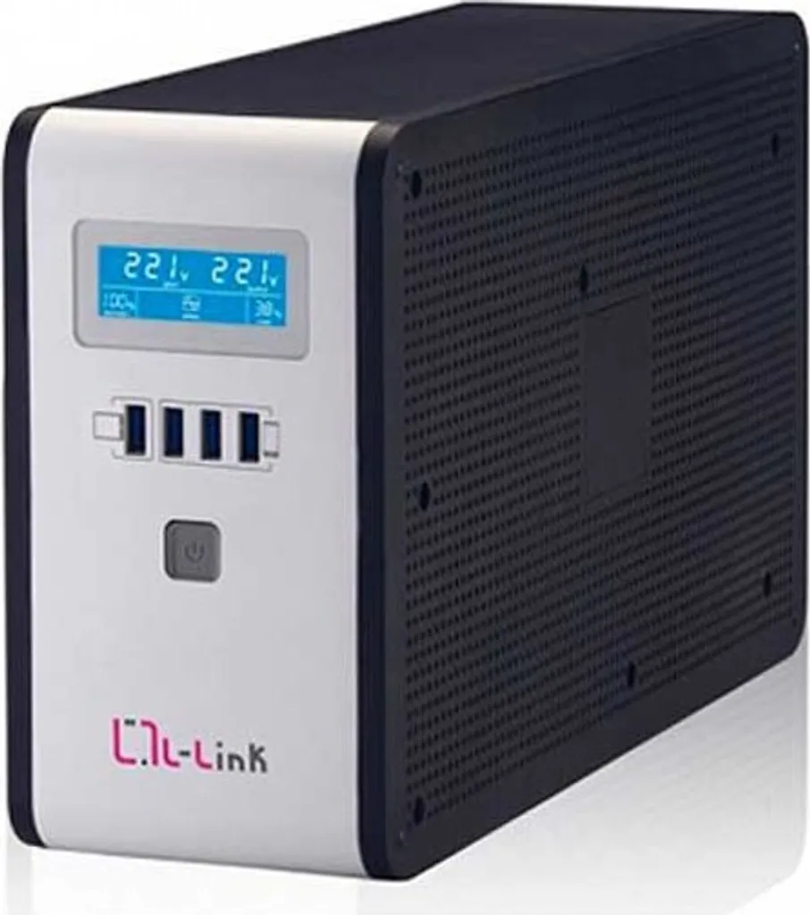 Onduleur USV 1600VA L-Link LL-7716 Noir pour Protection Électrique