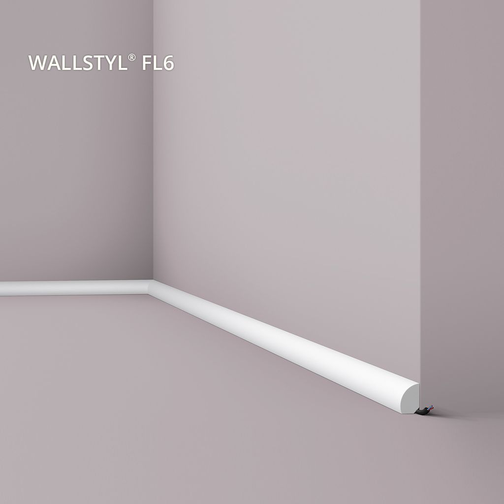 NMC FL6 WALLSTYL Sockelleiste Zierleiste Stuckleiste 2 m Produktbild 