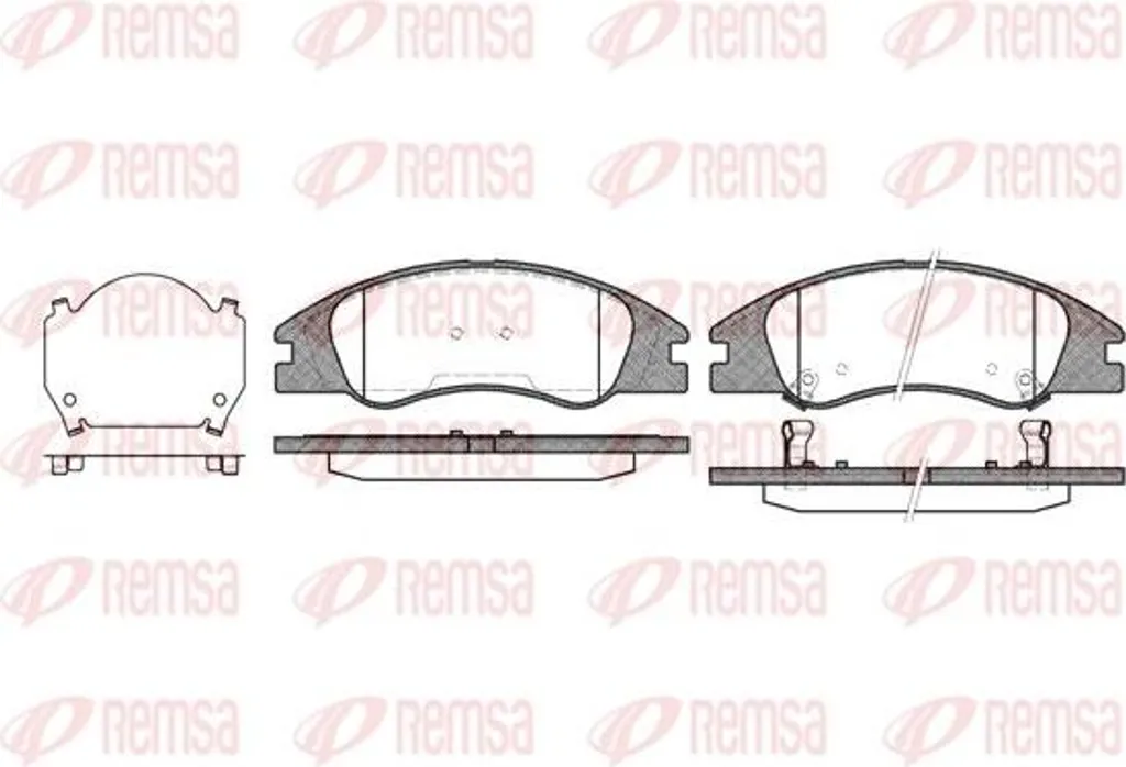 Plaquettes de frein Cerato REMSA 1134.02 haute performance 2FA2058101