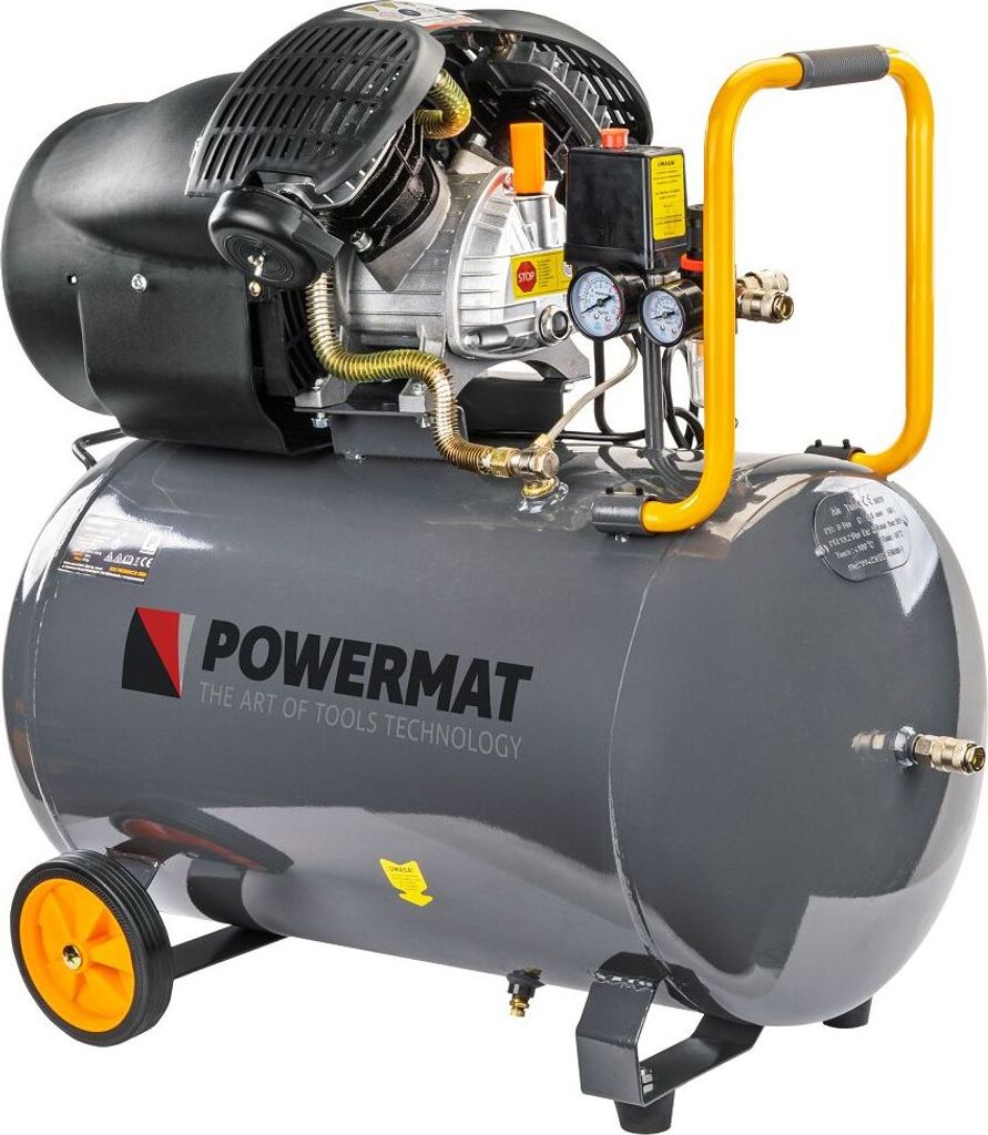 POWERMAT PM-KO-100T-V2 Ölkompressor 100 l