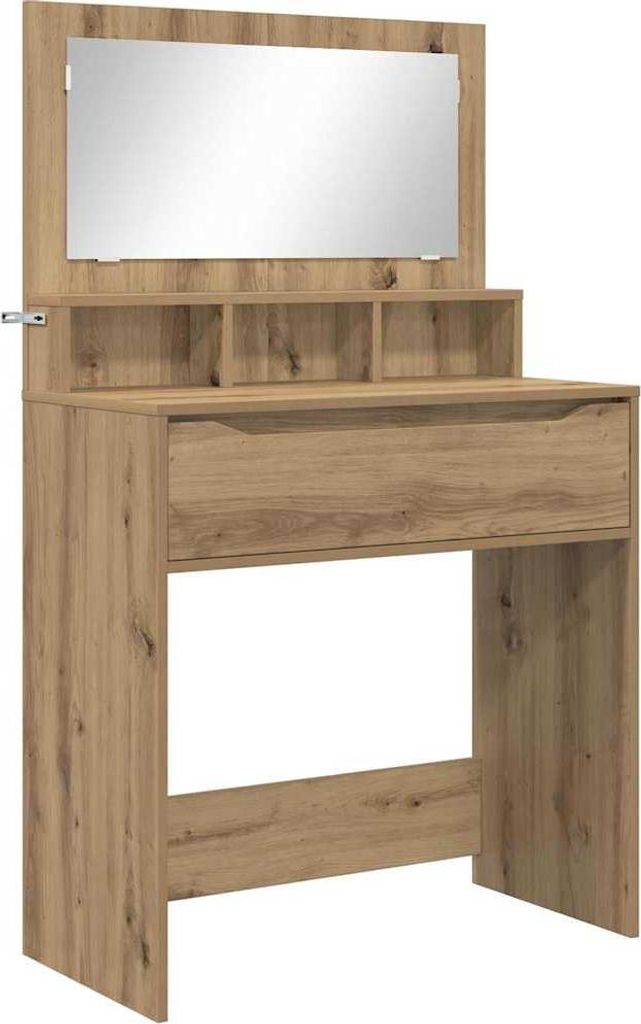 vidaXL Schlafzimmer-Frisiertische Artisan-Eiche 80 x 39,6 x 135 cm