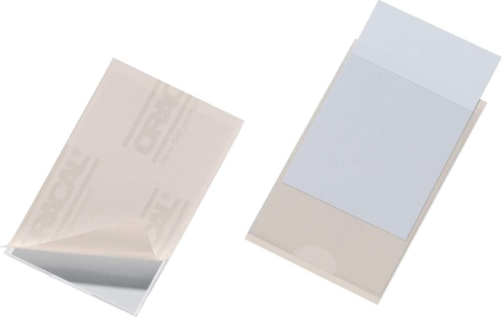 DURABLE Selbstklebetasche POCKETFIX 90x57mm 10 St., 807919