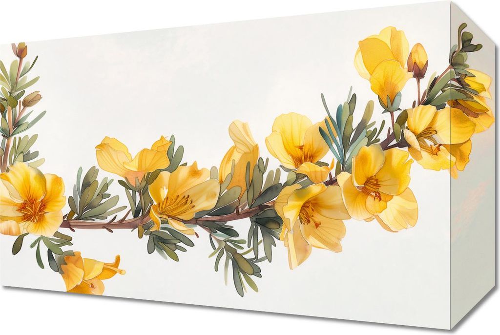 Bild 30x20cm Gelbe Blumen