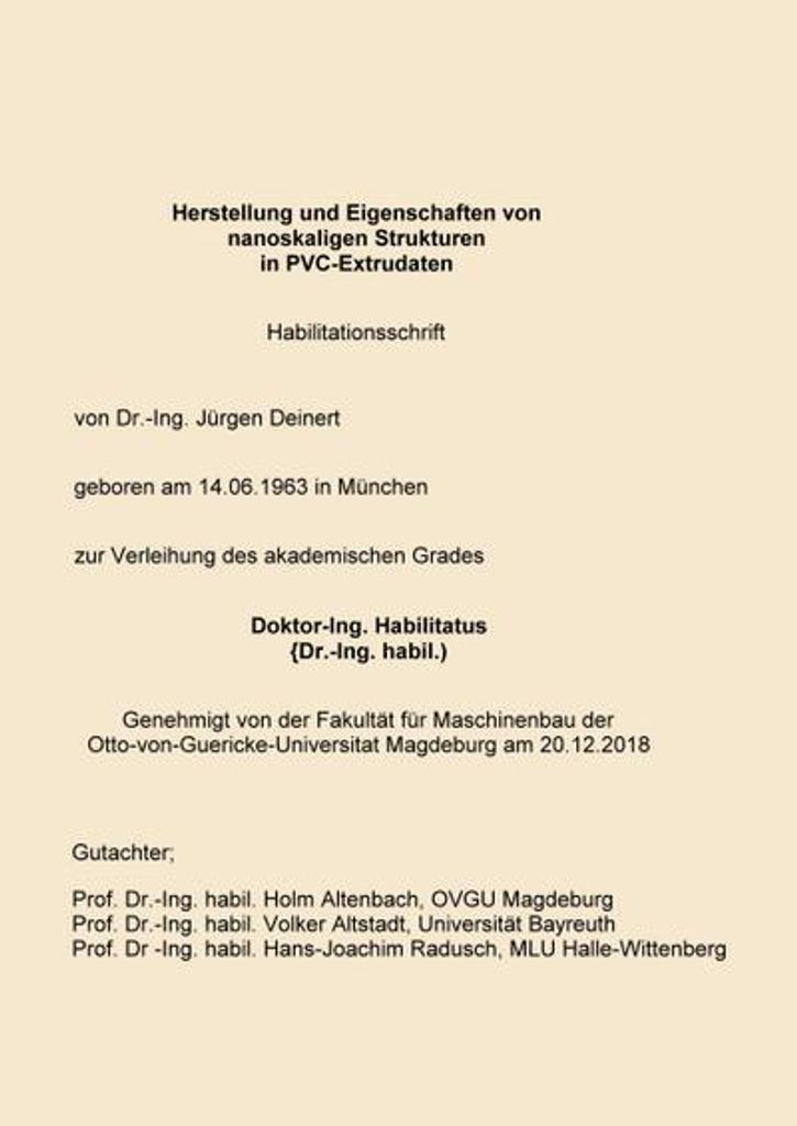 Habilitationsschrift