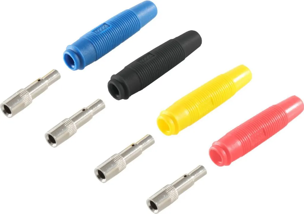 Set de 4 Coupleurs Banane Isolés shiverpeaks - Connecteurs 4mm Robustes