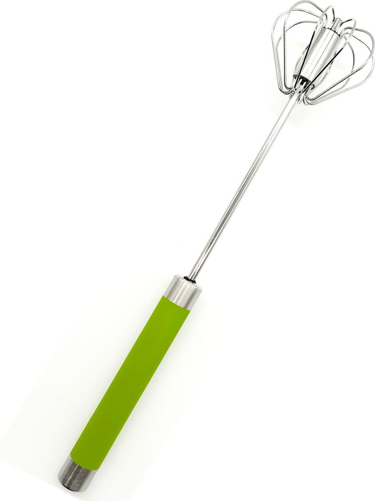 Halbautomatischer Schneebesen aus Edelstahl, Handrührgerät zum Vermischen, Schlagen von Eiern, Soßen, Teig, Eierschläger