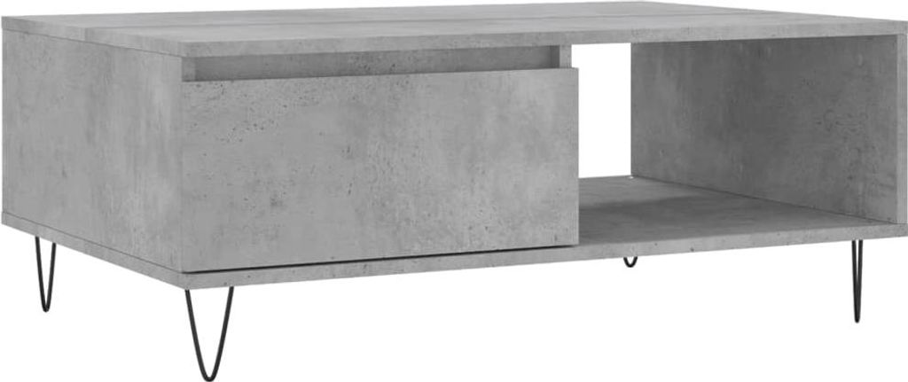 vidaXL Couchtisch Betongrau 90x60x35 cm Holzwerkstoff