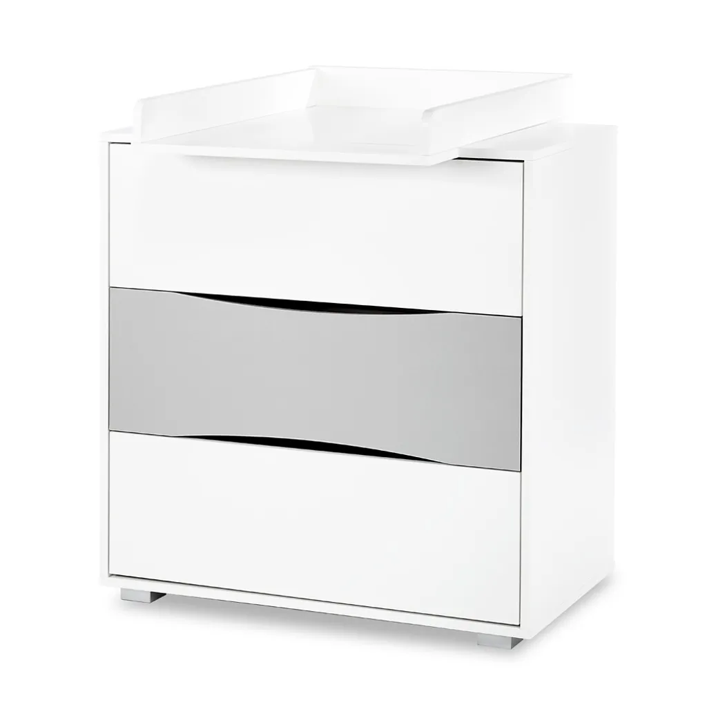Commode IVY Blanc Gris : Rangez Tout sans Encombrer votre Espace - 2