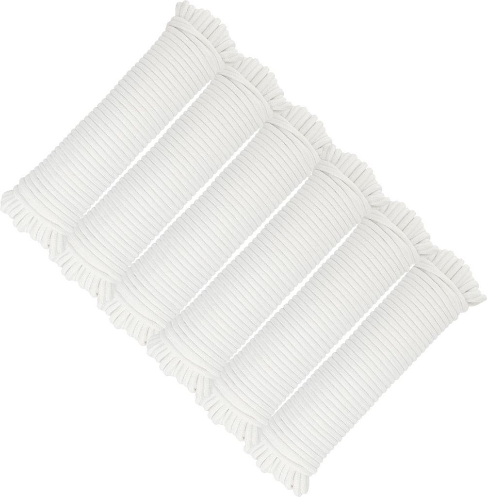 COM-FOUR 6x 25m Allzweckseil, vielseitige Befestigungsschnur, Flechtleine