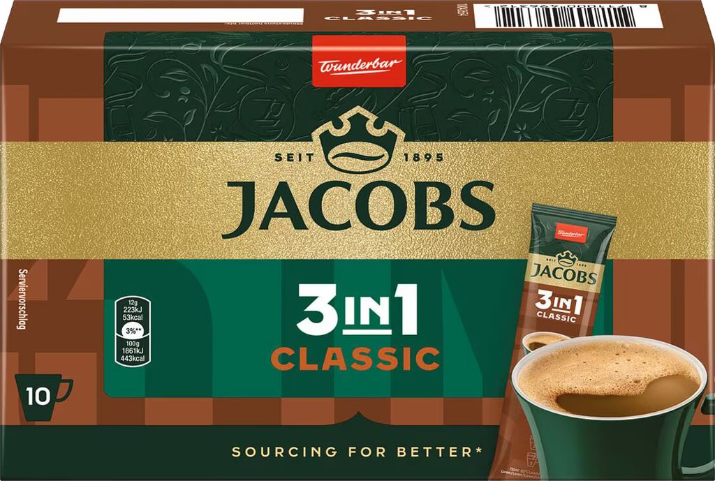 Jacobs Classic 3in1 Sticks | löslicher Kaffee | 10 Produktbild 7