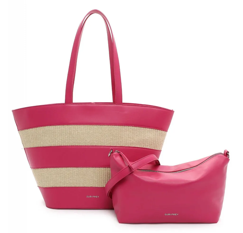 SURI FREY borsa a tracolla SFY Bailey Shopper Pink viola beige