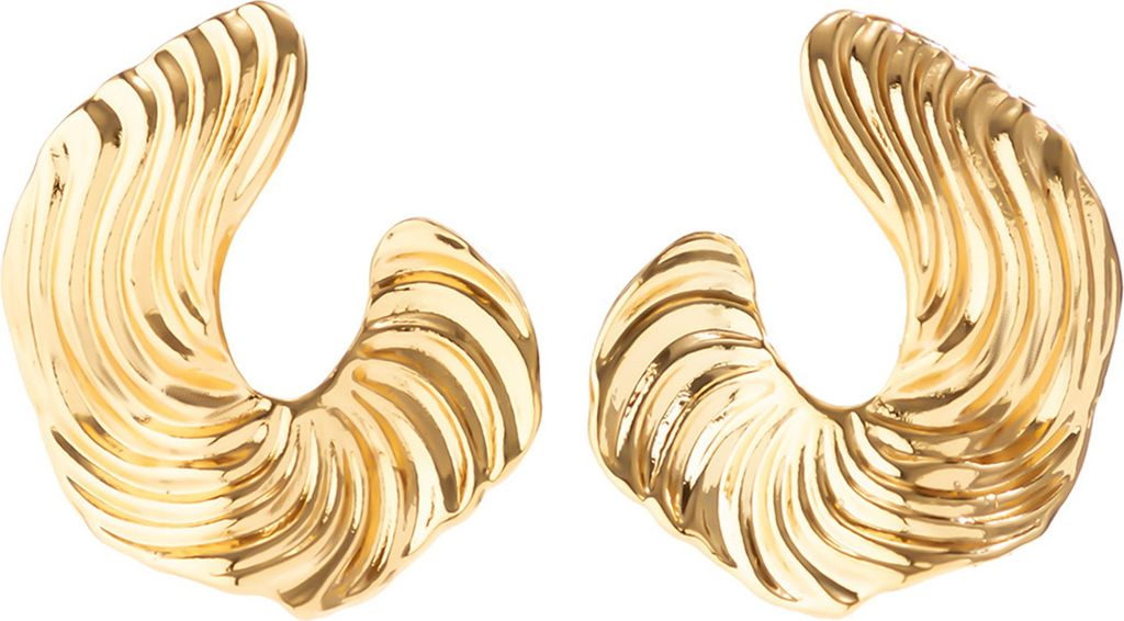 Paar Ohrstecker für Damen, unregelmäßige Form, Punk, übertriebene Legierung, galvanisiert, rutschfest, leicht, Ohrschmuck, Schmuck, glatte Ohrs...