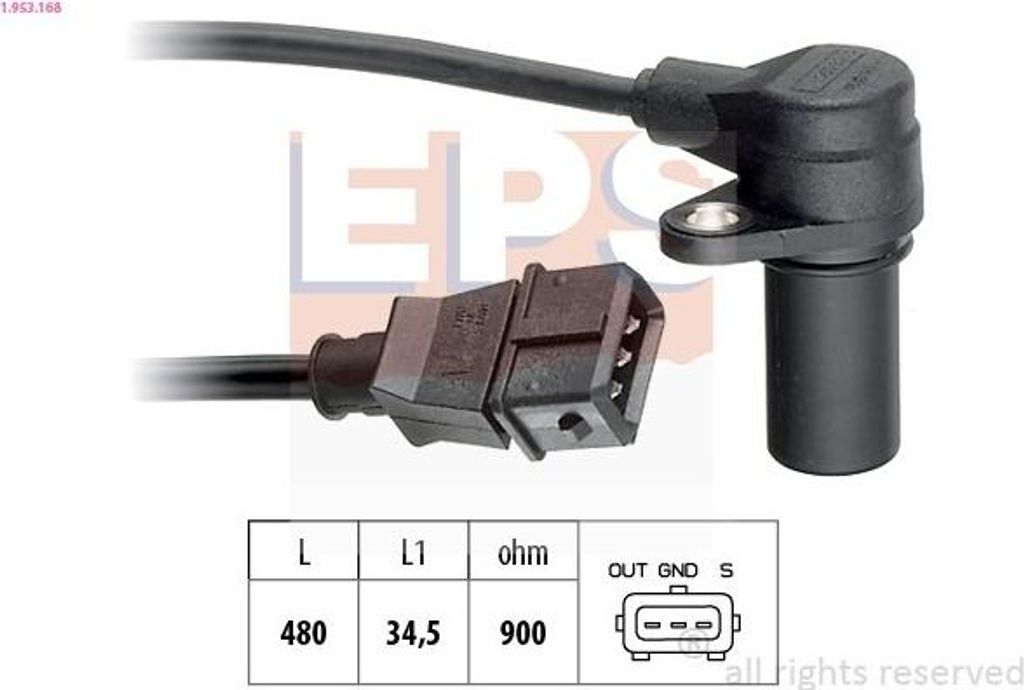 EPS 1.953.168 Kurbelwellensensor Impulsgeber für LANCIA Produktbild 