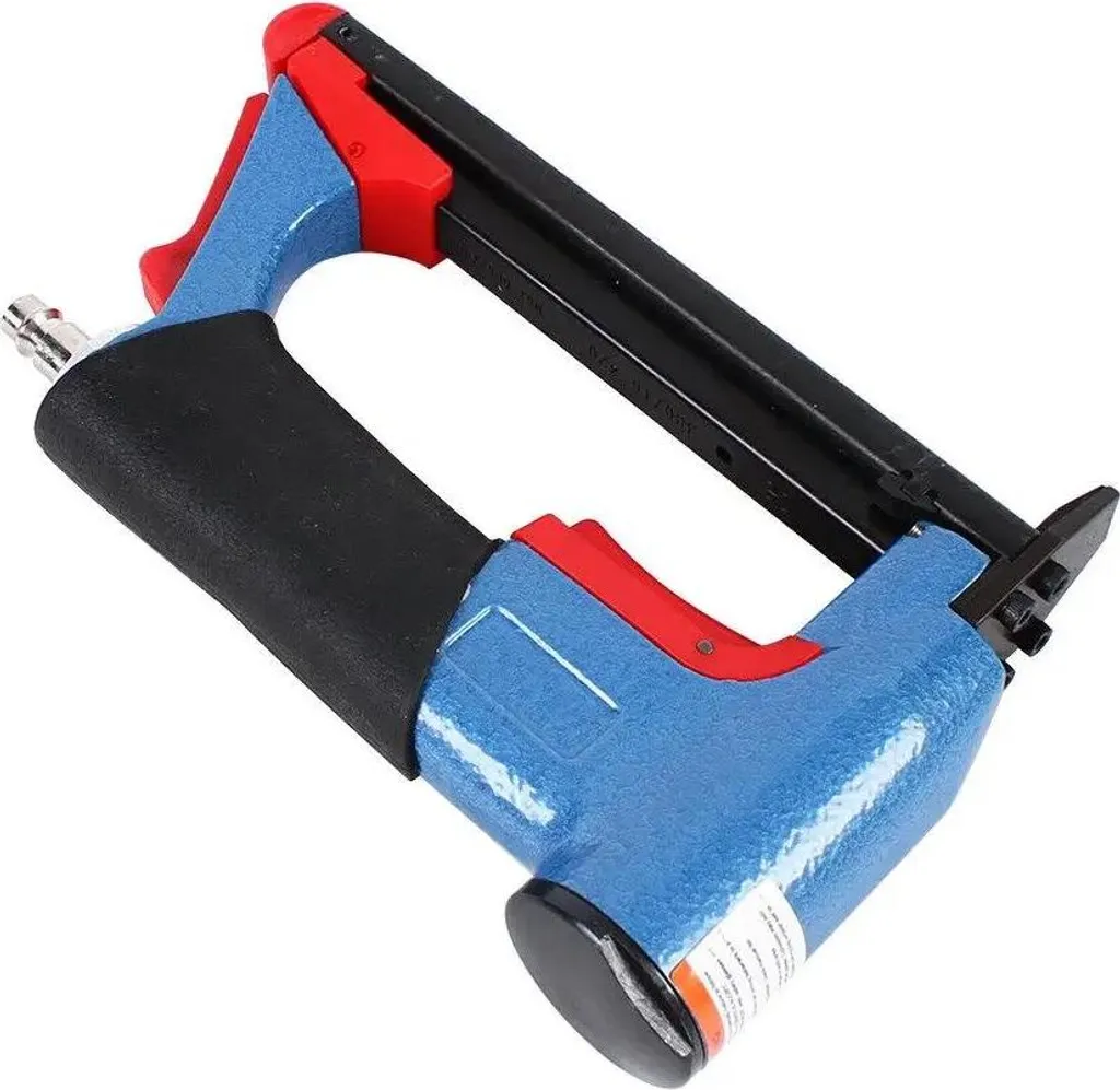 Clouteuse pneumatique de précision bleu pour menuiserie et cadre
