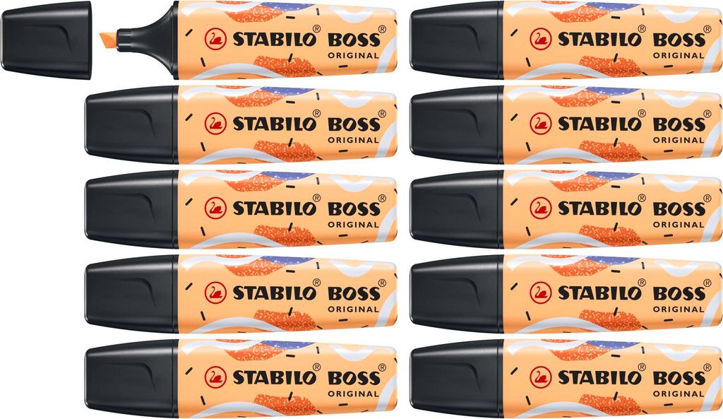STABILO Textmarker - BOSS ORIGINAL Pastel by Ju Schnee - Einzelstift - sanftes Orange sanftes Orange