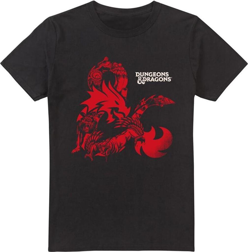 Dungeons & Dragons - T-Shirt für Herren TV4338 (5XL) (Schwarz)