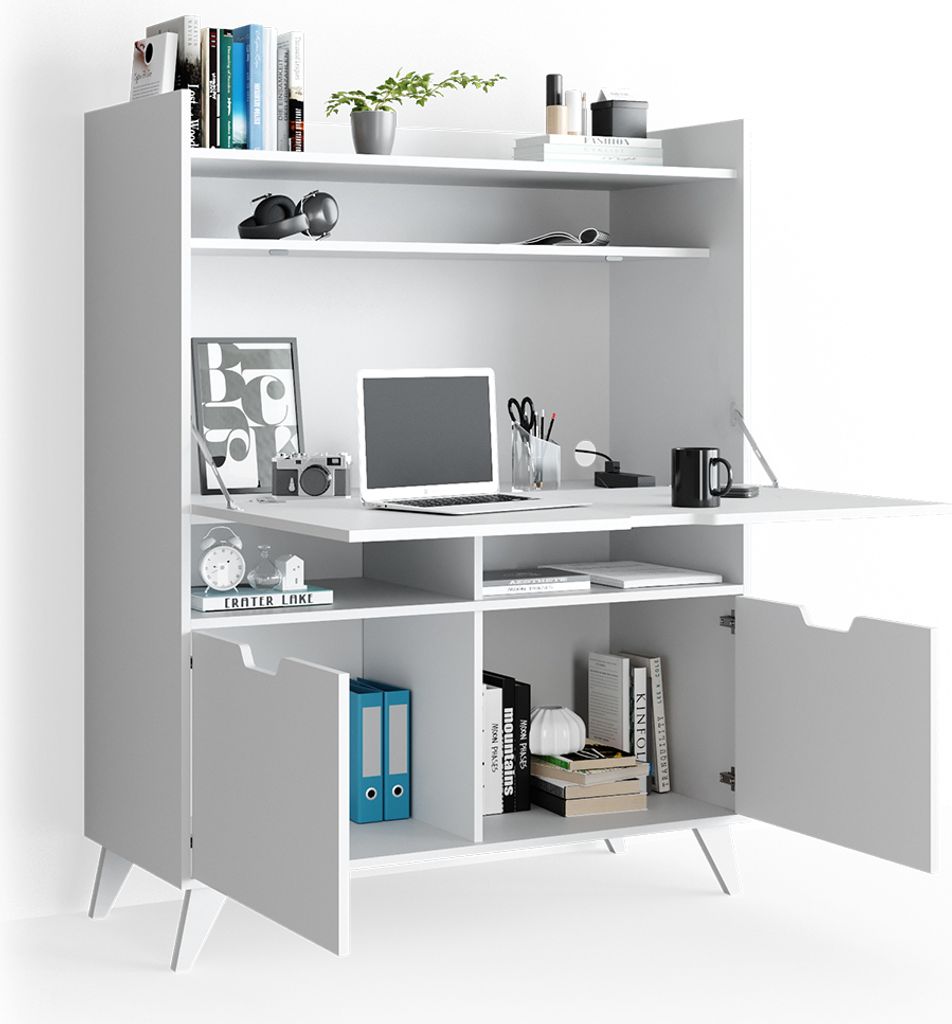 Vicco Sekretär Schreibtisch Berdi, 110 x 45 cm, Weiß Produktbild 7