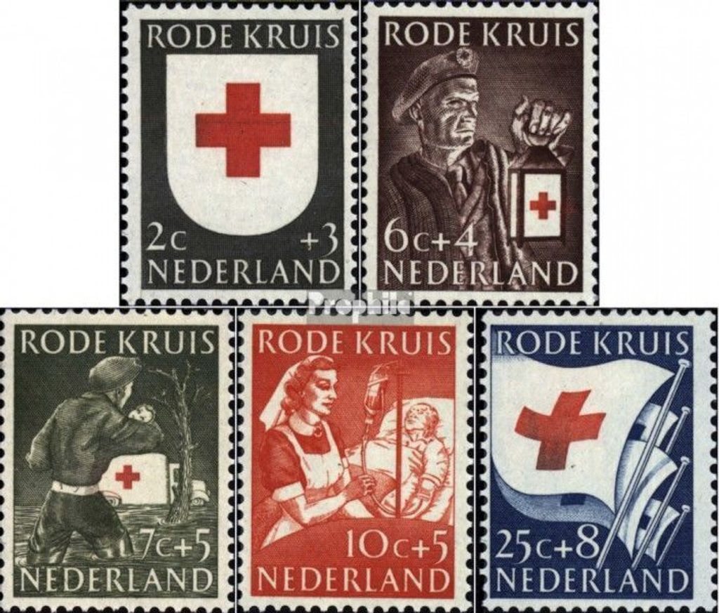 Briefmarken Niederlande 1953 Mi 615-619 (kompl.Ausg.) Produktbild 