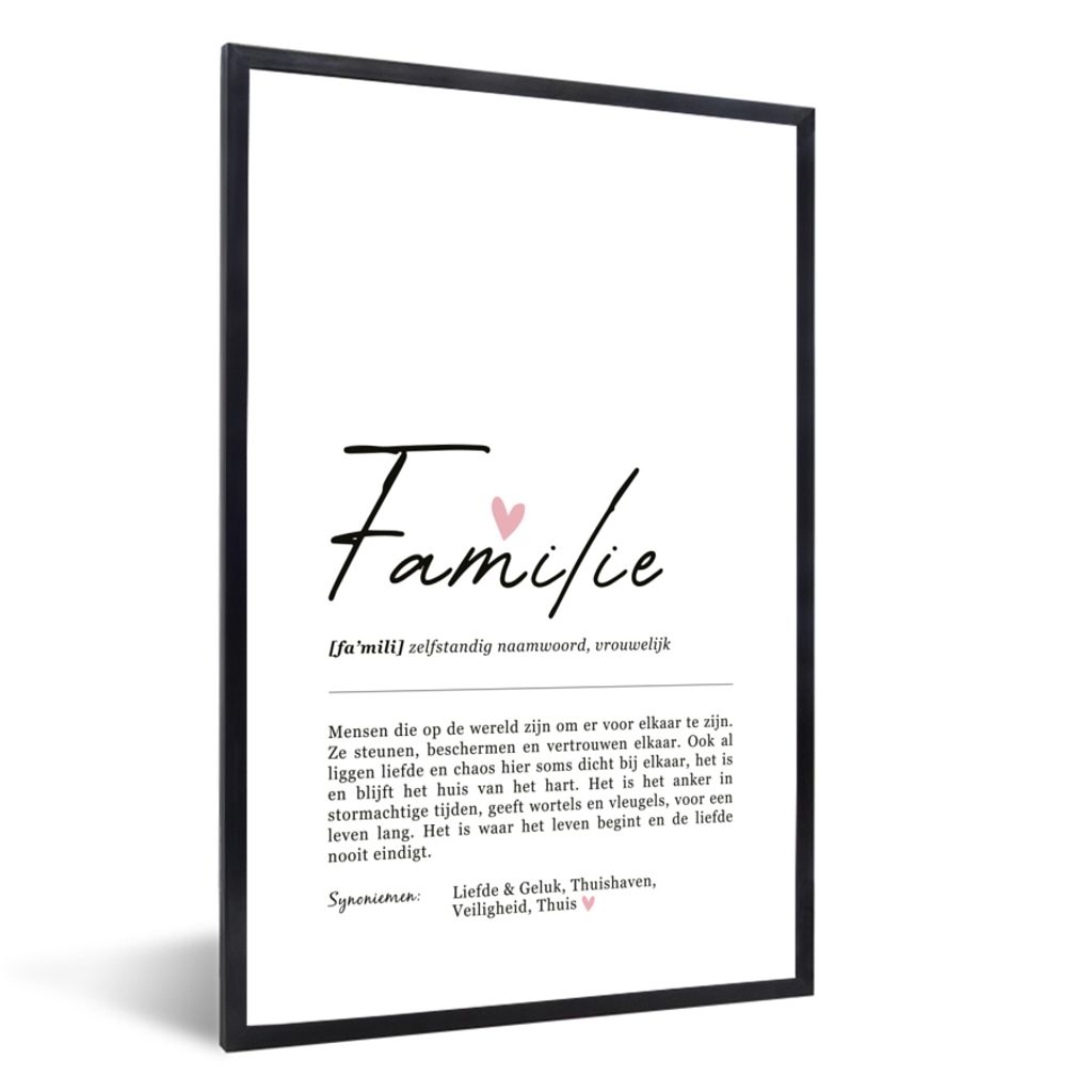 MuchoWow Gerahmtes Poster rvm-Familie 20x30 cm - Poster mit Schwarzem Bilderrahmen Wandposter Rahmen Foto Bilder - Drucken - Bilder Poster im Rahmen