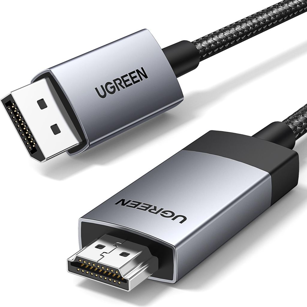 Ugreen DisplayPort zu HDMI Kabel 4K@60Hz, 1 Meter Grau, Modell DP119-15773