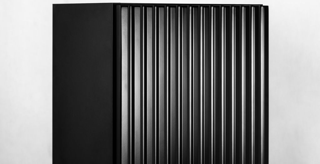 RODAN | Badmöbel | Schwarz Matt | B/H/T ca. 35/136/27 cm | Produktbild 7